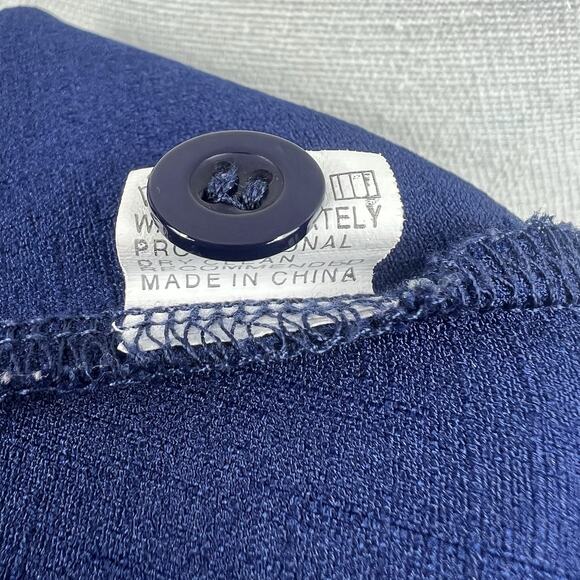 Yidarton Navy Blue Tie Front Summer Tank Midi Dress Size M Smocked Back - Picture 13 of 14